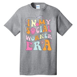 In My Social Worker Era School Social Worker Groovy Tall T-Shirt