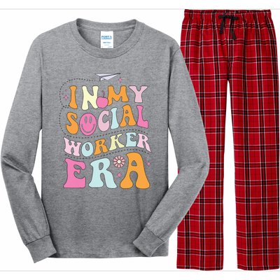 In My Social Worker Era School Social Worker Groovy Long Sleeve Pajama Set