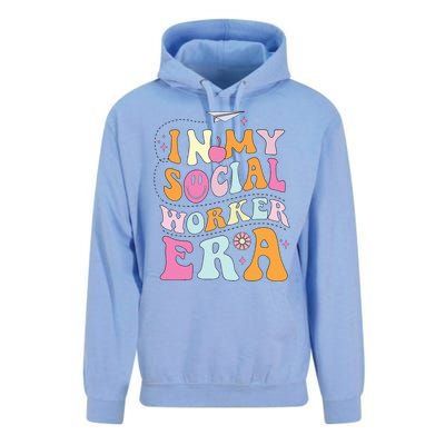 In My Social Worker Era School Social Worker Groovy Unisex Surf Hoodie