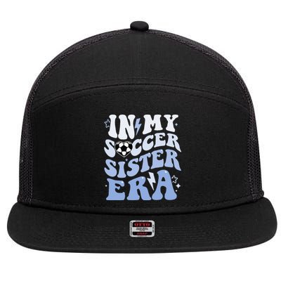 In My Soccer Sister Era 7 Panel Mesh Trucker Snapback Hat