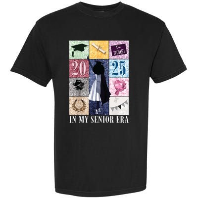 In My Senior Era Class Of 2025 Black Girl Graduate Garment-Dyed Heavyweight T-Shirt