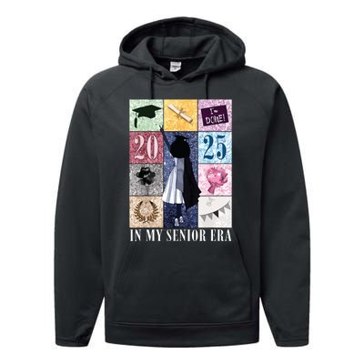 In My Senior Era Class Of 2025 Black Girl Graduate Performance Fleece Hoodie