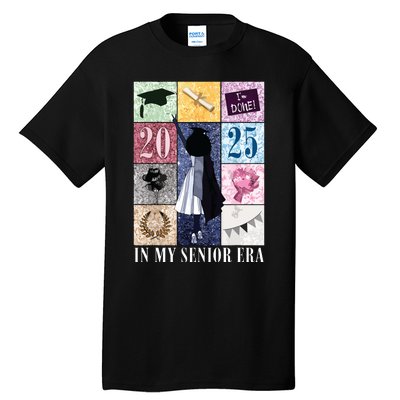 In My Senior Era Class Of 2025 Black Girl Graduate Tall T-Shirt