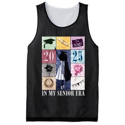 In My Senior Era Class Of 2025 Black Girl Graduate Mesh Reversible Basketball Jersey Tank