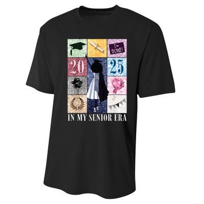 In My Senior Era Class Of 2025 Black Girl Graduate Performance Sprint T-Shirt