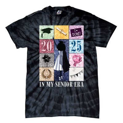 In My Senior Era Class Of 2025 Black Girl Graduate Tie-Dye T-Shirt