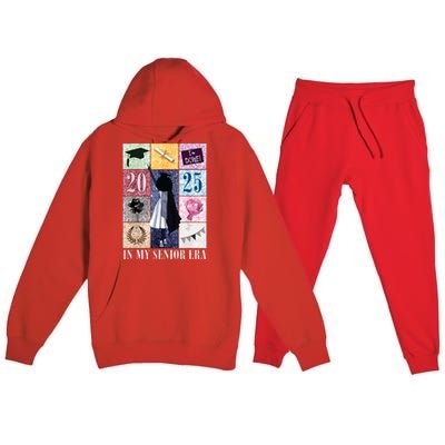 In My Senior Era Class Of 2025 Black Girl Graduate Premium Hooded Sweatsuit Set