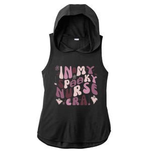 In My Spooky Nurse Era Halloween Groovy Witchy Spooky Nurse Gift Ladies PosiCharge Tri-Blend Wicking Draft Hoodie Tank