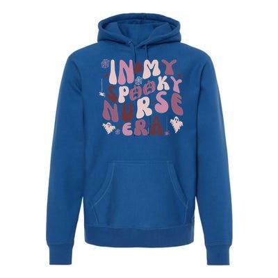 In My Spooky Nurse Era Halloween Groovy Witchy Spooky Nurse Gift Premium Hoodie