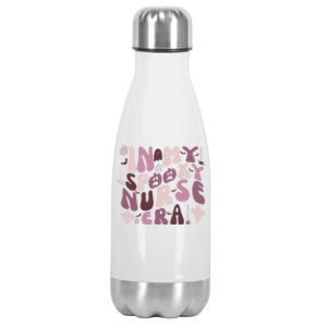 In My Spooky Nurse Era Halloween Groovy Witchy Spooky Nurse Gift Stainless Steel Insulated Water Bottle