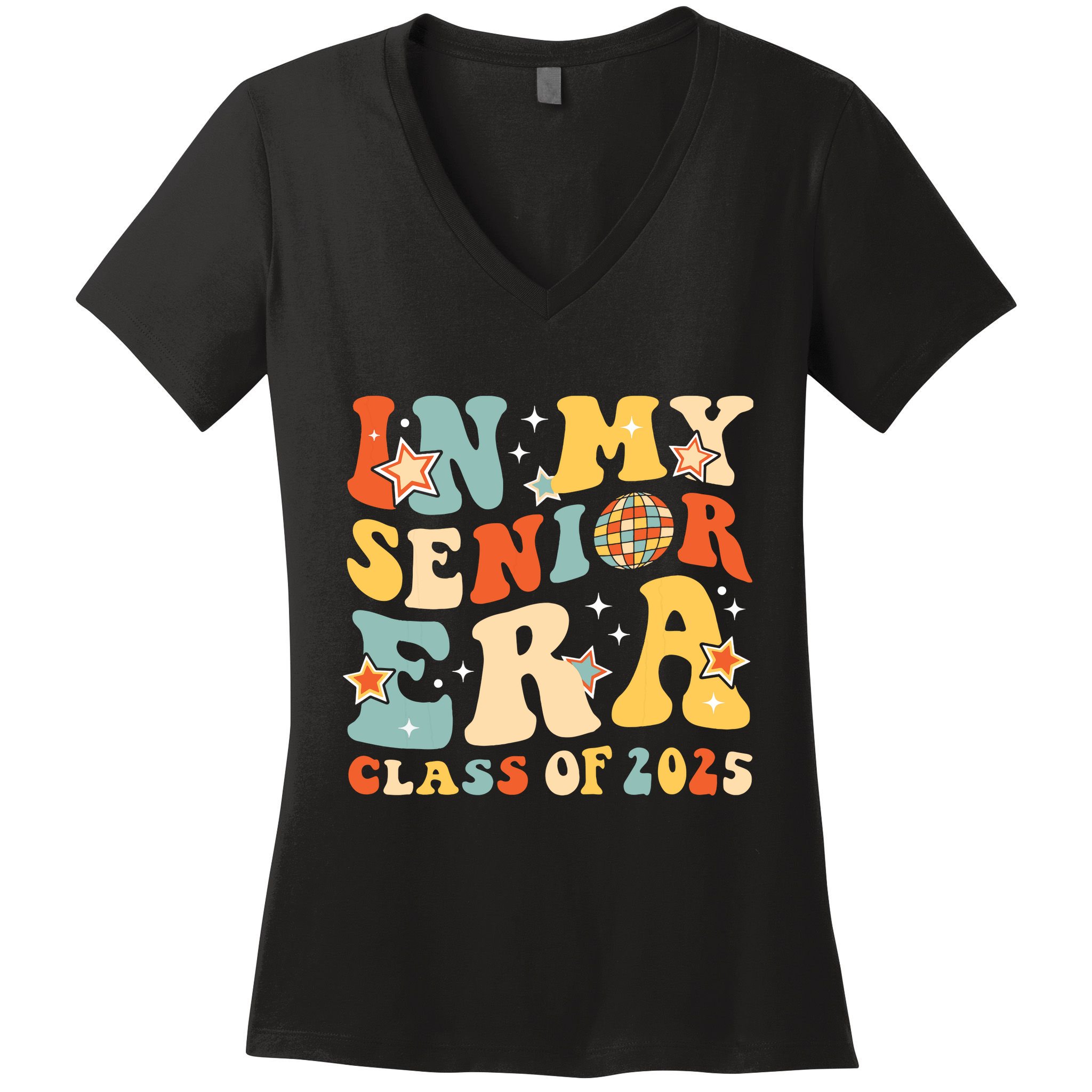 In My Senior Era Class Of 2025 Graduate Senior 2025 Women's V-Neck T-Shirt