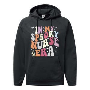 In My Spooky Nurse Era Halloween Groovy Witchy Spooky Nurse Performance Fleece Hoodie