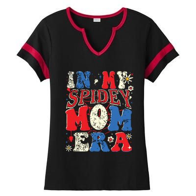 In My Spidey Mom Era Ladies Halftime Notch Neck Tee