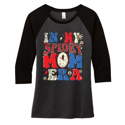 In My Spidey Mom Era Women's Tri-Blend 3/4-Sleeve Raglan Shirt