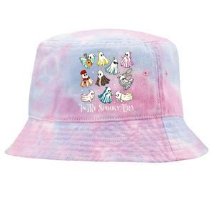 In My Spooky Era Music Lover Cute Ghost Halloween Costume Tie-Dyed Bucket Hat