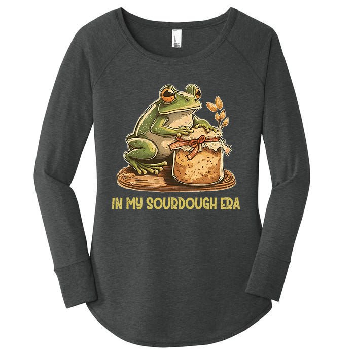 In My Sourdough Era Funny Frog Baking Bread Women's Perfect Tri Tunic Long Sleeve Shirt