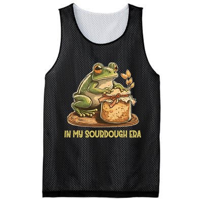 In My Sourdough Era Funny Frog Baking Bread Mesh Reversible Basketball Jersey Tank