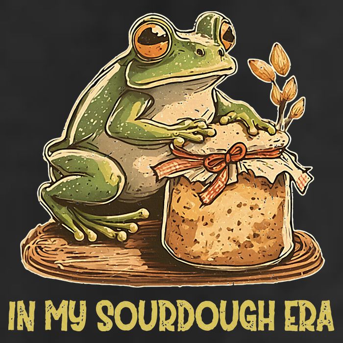 In My Sourdough Era Funny Frog Baking Bread Hat