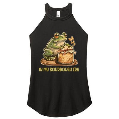 In My Sourdough Era Funny Frog Baking Bread Women's Perfect Tri Rocker Tank