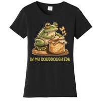 In My Sourdough Era Funny Frog Baking Bread Women's T-Shirt