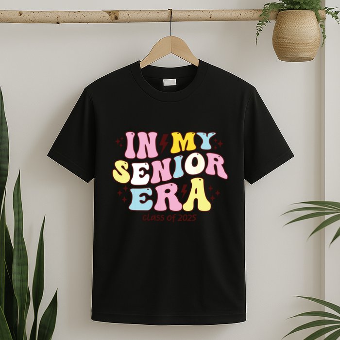 In My Senior Era Class Of 2025 Groovy Senior 2025 T-Shirt