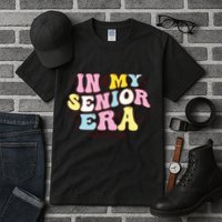 In My Senior Era Class Of 2025 Groovy Senior 2025 Tall T-Shirt