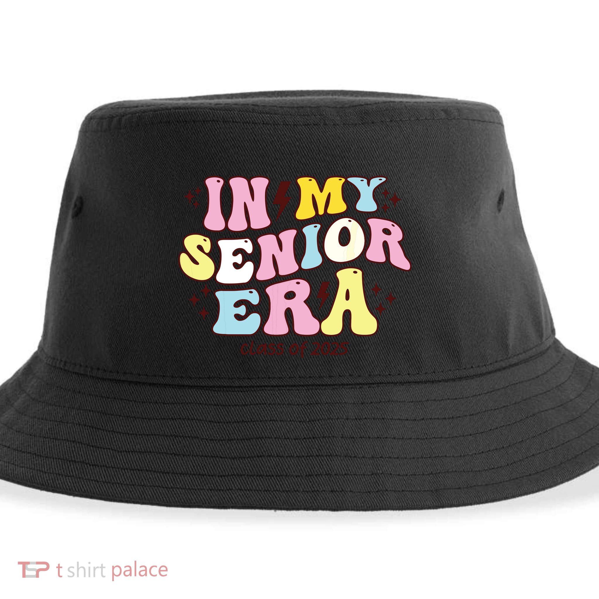 In My Senior Era Class Of 2025 Groovy Senior 2025 Sustainable Bucket Hat