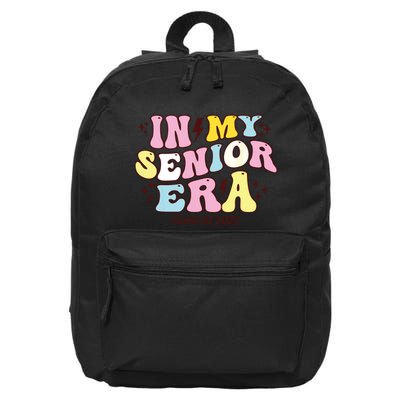 In My Senior Era Class Of 2025 Groovy Senior 2025 16 in Basic Backpack
