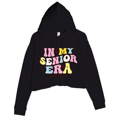 In My Senior Era Class Of 2025 Groovy Senior 2025 Crop Fleece Hoodie