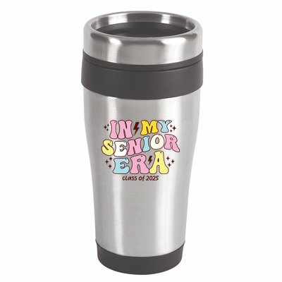 In My Senior Era Class Of 2025 Groovy Senior 2025 16oz Travel Tumbler