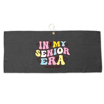 In My Senior Era Class Of 2025 Groovy Senior 2025 Large Microfiber Waffle Golf Towel