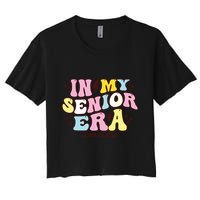 In My Senior Era Class Of 2025 Groovy Senior 2025 Women's Crop Top Tee