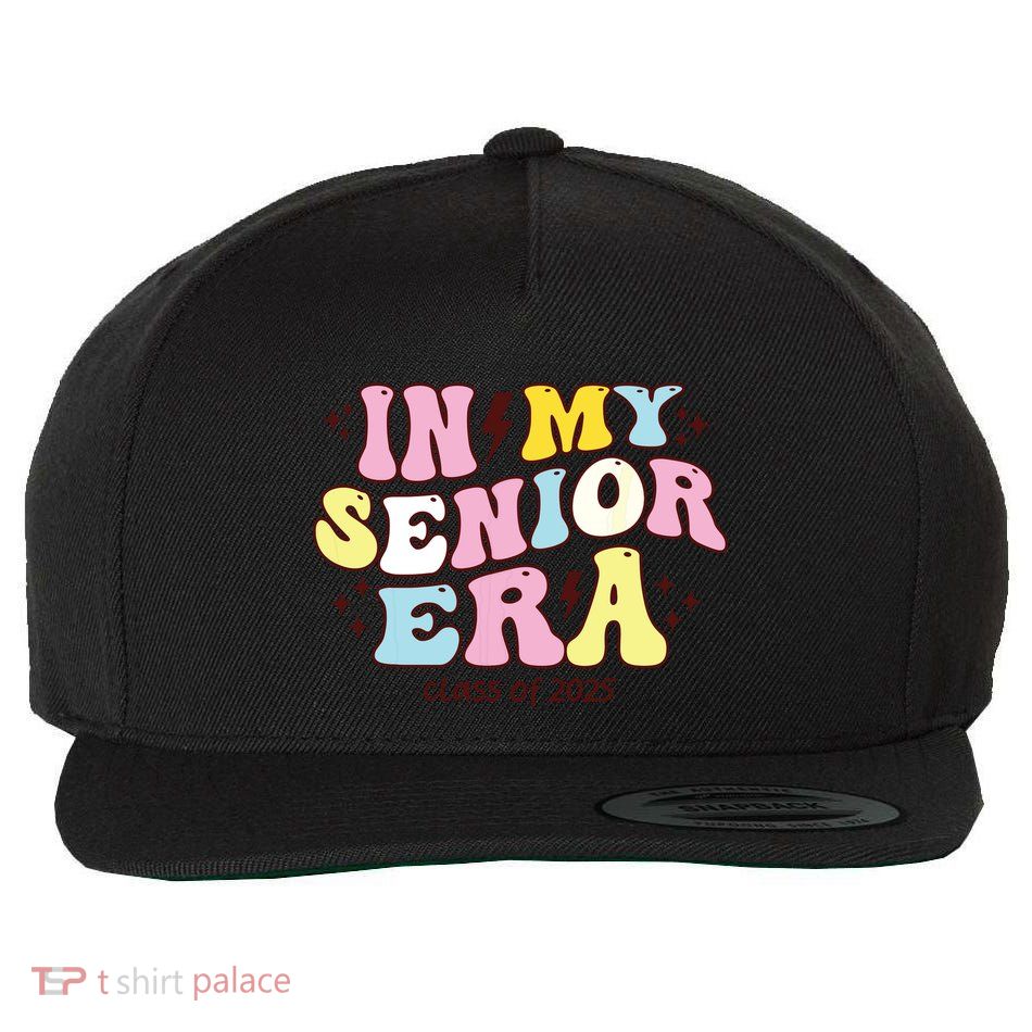 In My Senior Era Class Of 2025 Groovy Senior 2025 Wool Snapback Cap