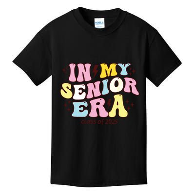 In My Senior Era Class Of 2025 Groovy Senior 2025 Kids T-Shirt