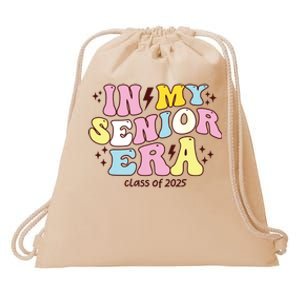 In My Senior Era Class Of 2025 Groovy Senior 2025 Drawstring Bag