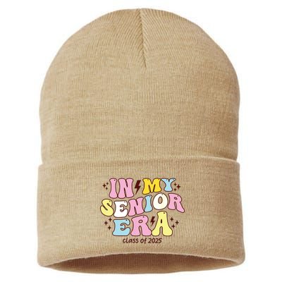 In My Senior Era Class Of 2025 Groovy Senior 2025 Sustainable Knit Beanie