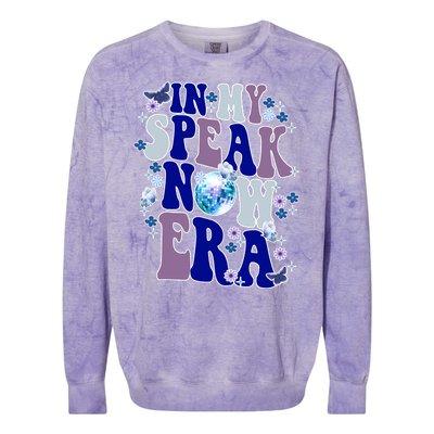 In My Speak Now Era Cute Gift Disco Colorblast Crewneck Sweatshirt