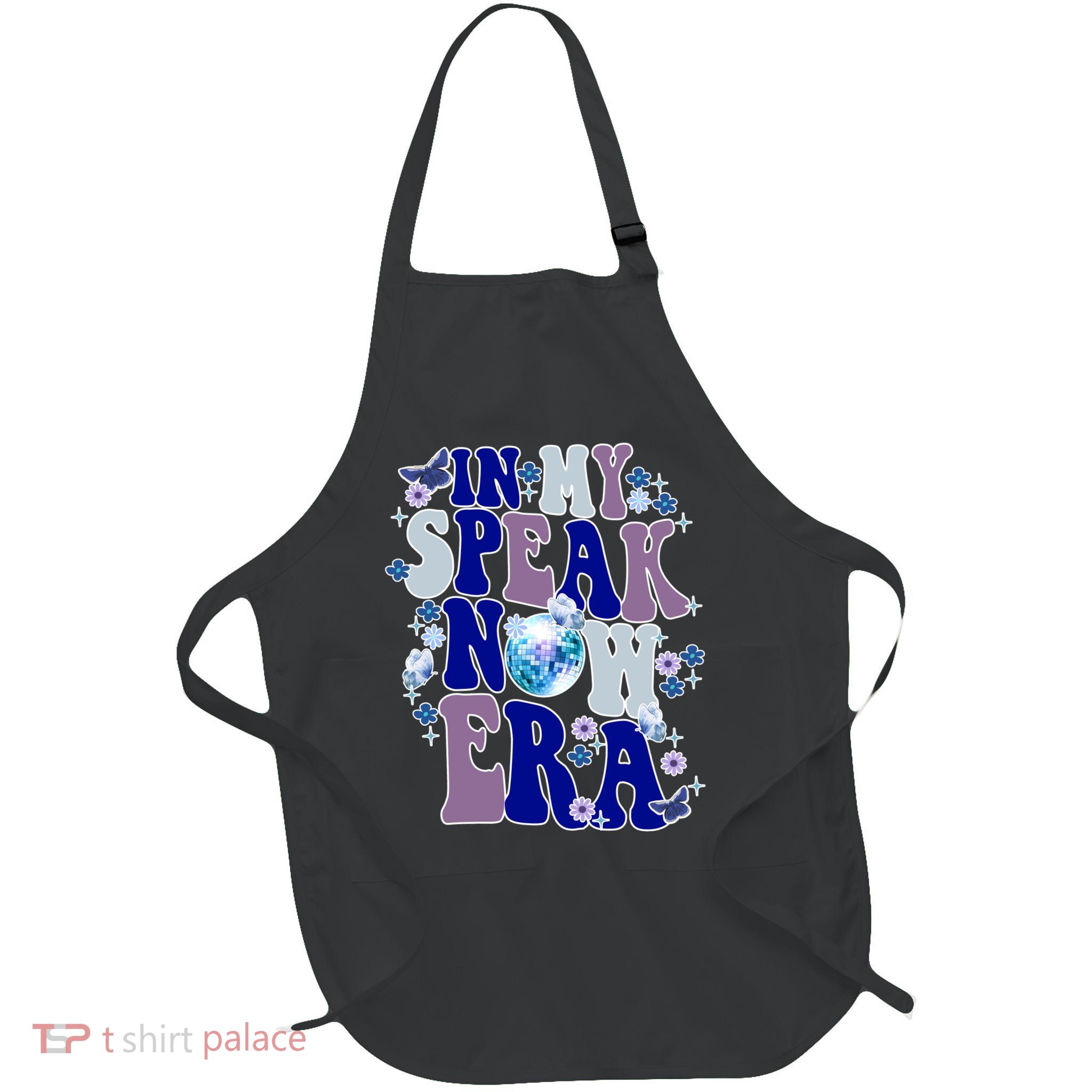 In My Speak Now Era Cute Gift Disco Full-Length Apron With Pockets