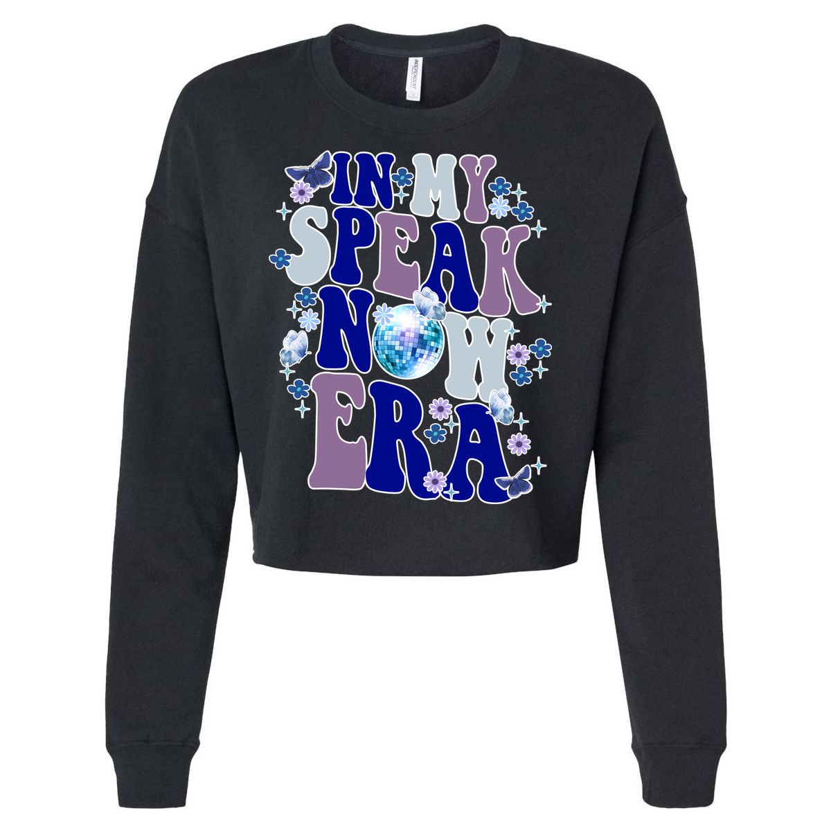 In My Speak Now Era Cute Gift Disco Cropped Pullover Crew