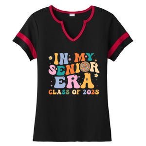 In My Senior Era Class Of 2025 High School Graduation 2025 Hoodie Ladies Halftime Notch Neck Tee