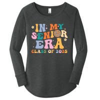 In My Senior Era Class Of 2025 High School Graduation 2025 Hoodie Women's Perfect Tri Tunic Long Sleeve Shirt