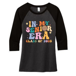 In My Senior Era Class Of 2025 High School Graduation 2025 Hoodie Women's Tri-Blend 3/4-Sleeve Raglan Shirt