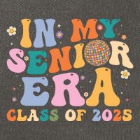 In My Senior Era Class Of 2025 High School Graduation 2025 Hoodie Cotton Canvas Backpack