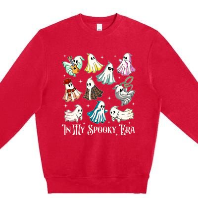 In My Spooky Era Music Lover Cute Ghost Halloween Costume Premium Crewneck Sweatshirt