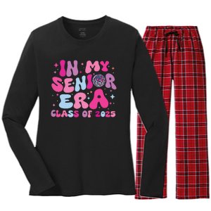 In My Senior Era Class Of 2025 Senior 2025 Women's Long Sleeve Flannel Pajama Set 