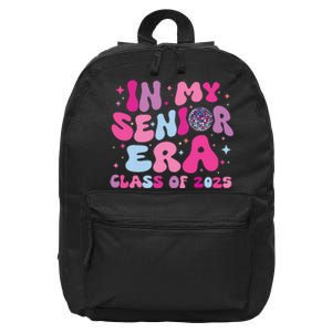 In My Senior Era Class Of 2025 Senior 2025 16 in Basic Backpack