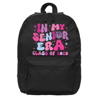 In My Senior Era Class Of 2025 Senior 2025 16 in Basic Backpack