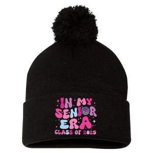 In My Senior Era Class Of 2025 Senior 2025 Pom Pom 12in Knit Beanie