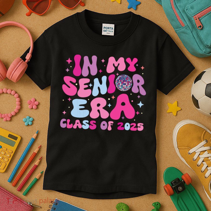 In My Senior Era Class Of 2025 Senior 2025 Kids T-Shirt