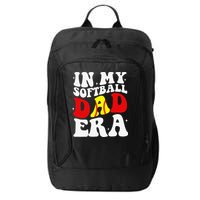 In My Softball Dad Era Softball Dad City Backpack